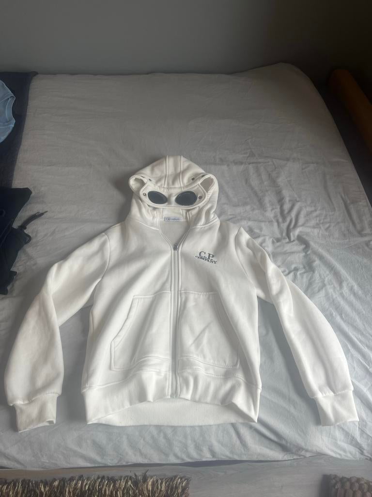 Witte CP Company Vest met Capuchon, Verzenden, Zo goed als nieuw, Bovenkleding