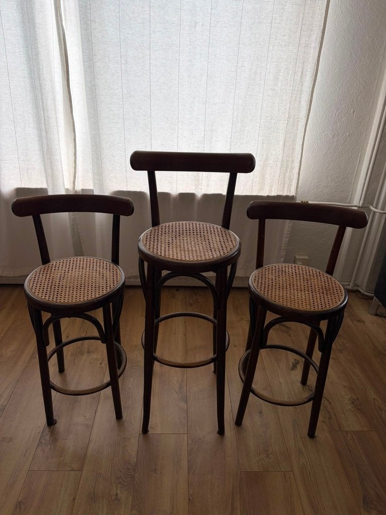 (Bar) krukken, Huis en Inrichting, Ophalen, Gebruikt, Met voetsteun, Hout