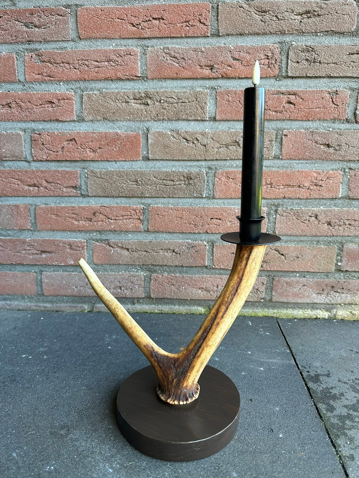 Geweikandelaar.gewei.edelhert.damhert.geweien.waxinelichtjes, Ophalen of Verzenden, Nieuw, Kaars
