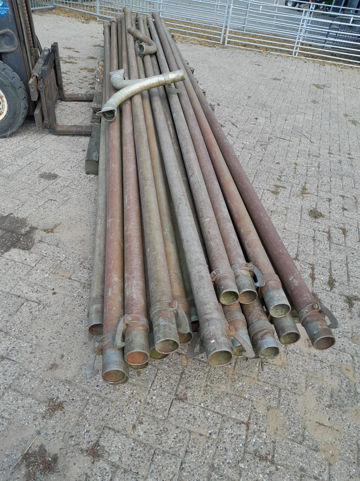 Aluminium Beregening buizen laval 80mm, Ophalen, Zo goed als nieuw, Rolsteiger of Kamersteiger, 5 meter of hoger