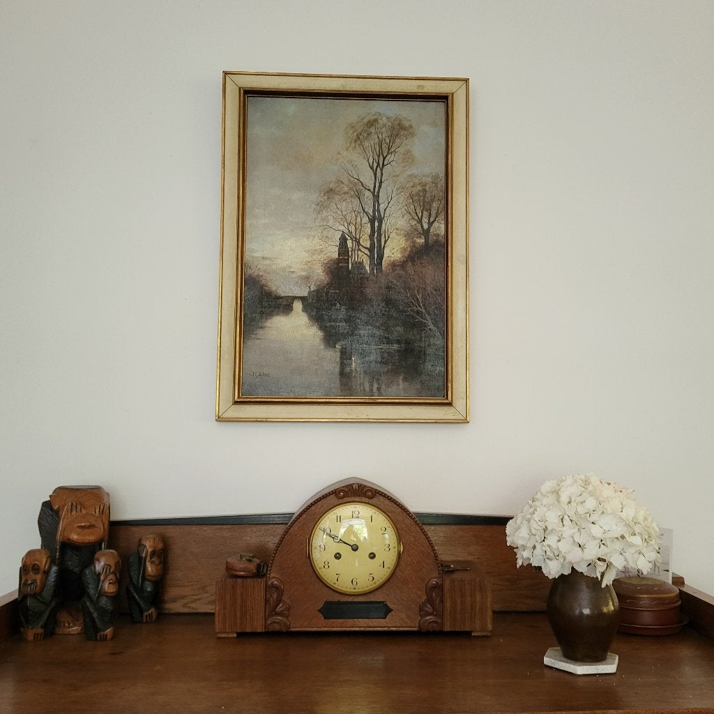 oud schilderij, Antiek en Kunst, Ophalen, Olieverf, Doek