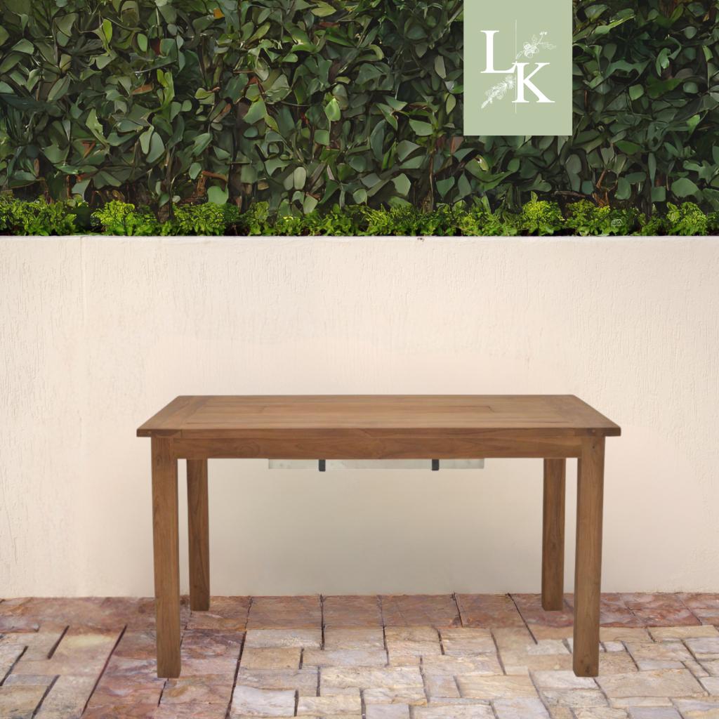Landelijk klassieke tuintafel - Iceland, Tuin en Terras, Tuintafels, Nieuw, Rechthoekig, Teakhout, Ophalen of Verzenden