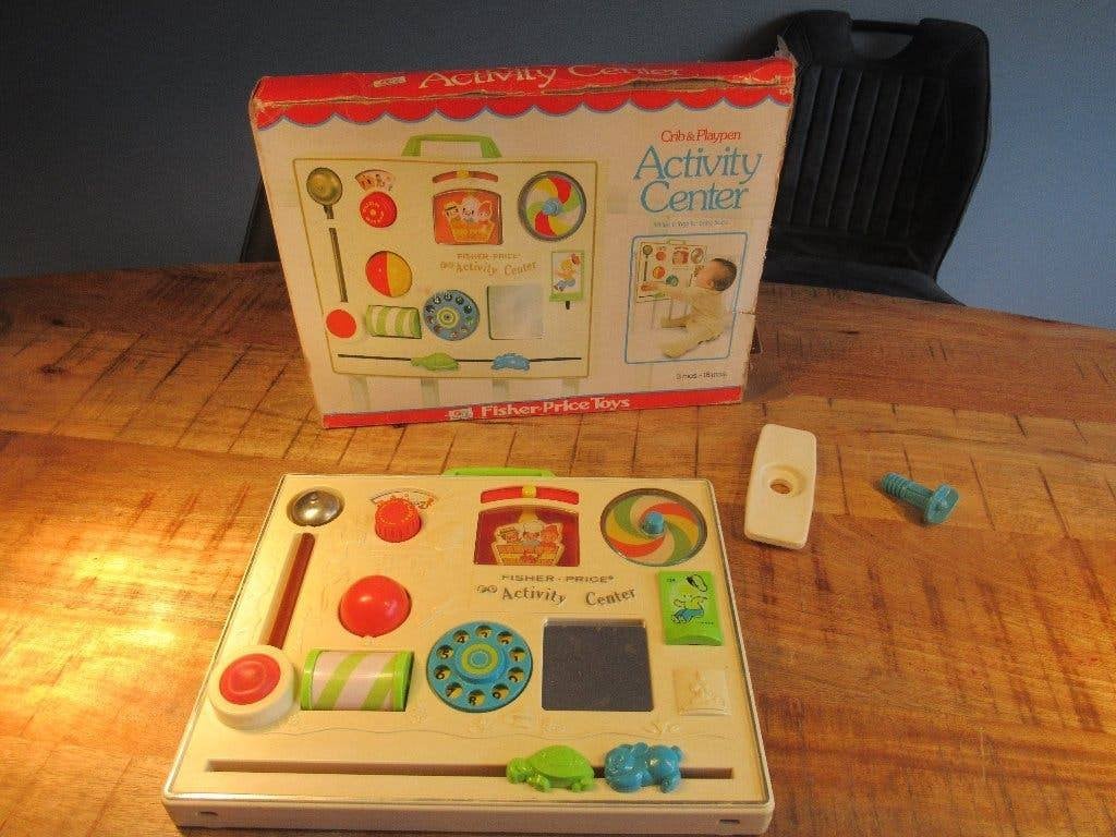Mooie Fisher Price Vintage Activity Center No. 134 met doos, Kinderen en Baby's, Speelgoed | Fisher-Price, Ophalen of Verzenden
