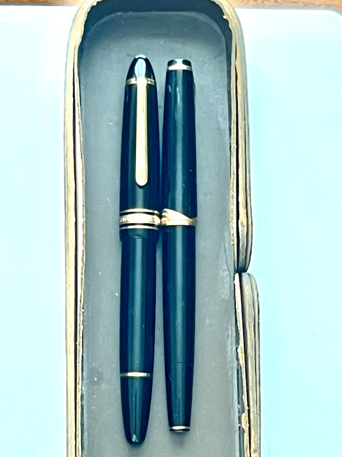 Set Montblanc Meisterstück Vulpennen: No. 146 & No. 14, Ophalen of Verzenden, Gebruikt, Vulpen, Mont Blanc