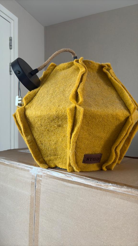 Stapelgoed hanglamp, Huis en Inrichting, Lampen | Hanglampen, Ophalen of Verzenden, Zo goed als nieuw, Minder dan 50 cm