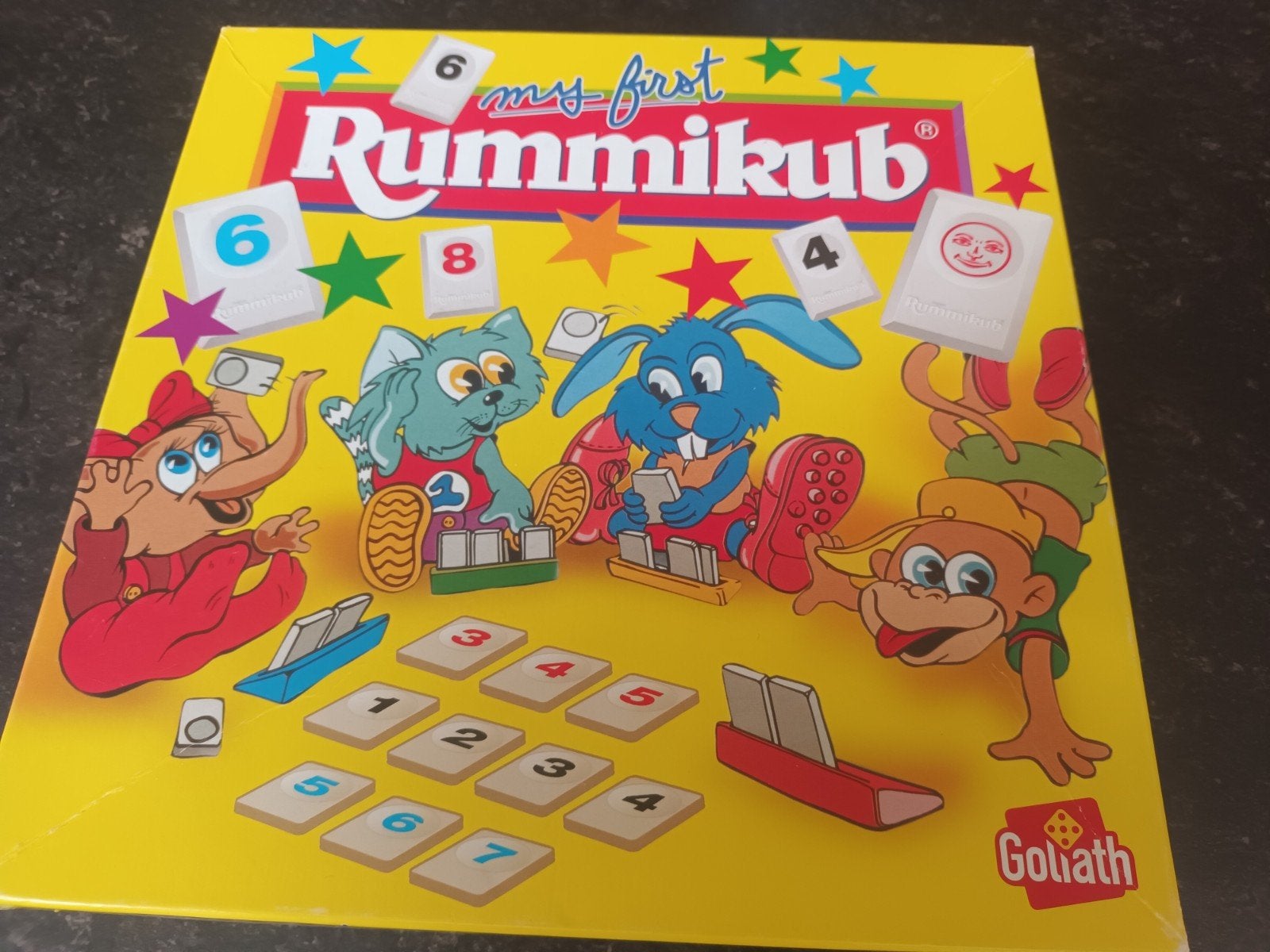 My first Rummikub (Junior van Goliath - 4 tot 10 jaar), Een of twee spelers, Ophalen of Verzenden, Zo goed als nieuw, Goliath