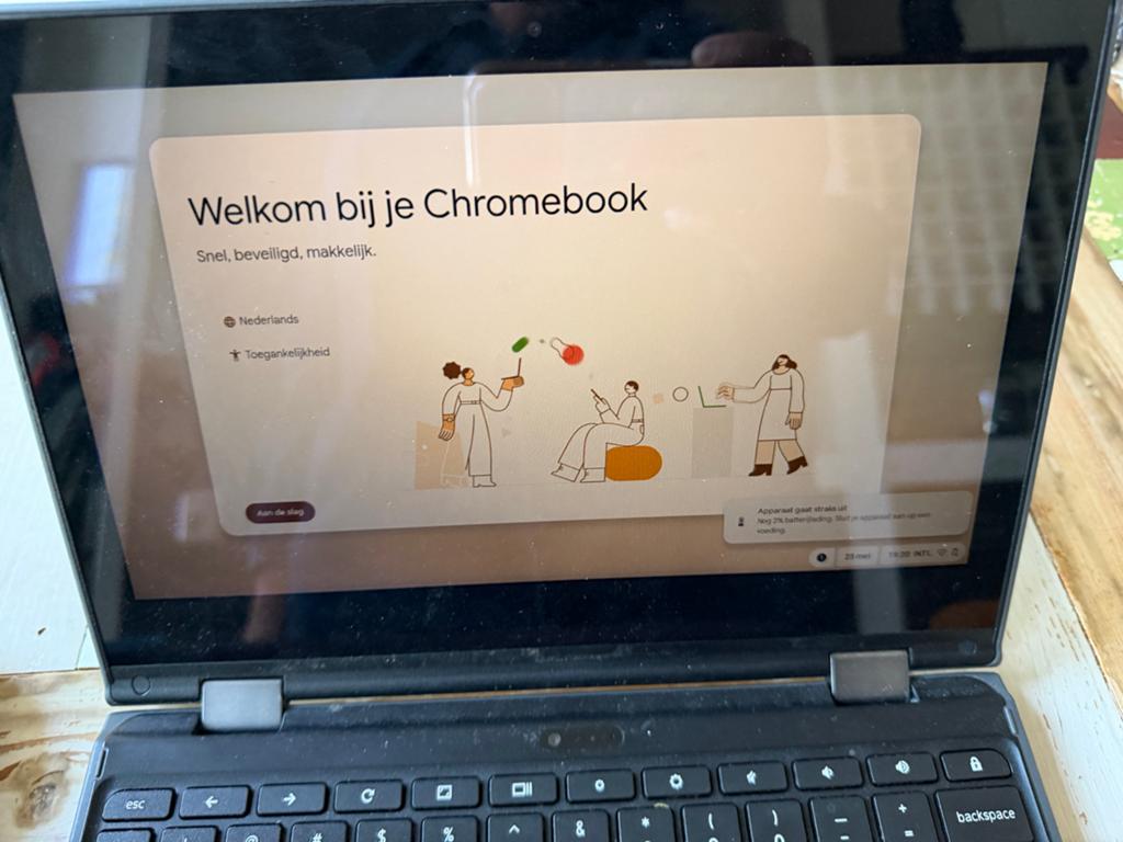 Lenovo Chromebook - Ideaal voor school of basisgebruik, Qwerty, Ophalen of Verzenden, 32 GB of minder, 11 inch