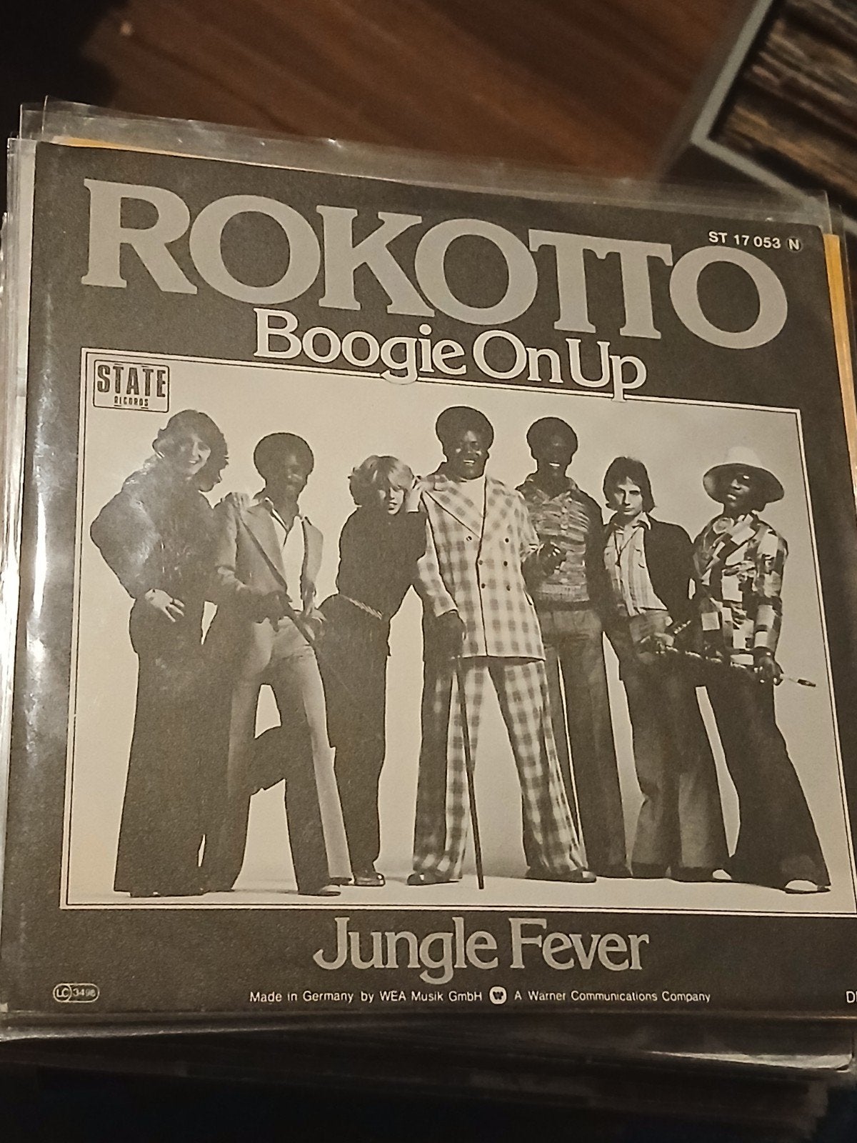 ROKOTTO boogie on up / jungle fever DUITSLAND 1977 RARE, Cd's en Dvd's, Vinyl Singles, Ophalen of Verzenden, Zo goed als nieuw
