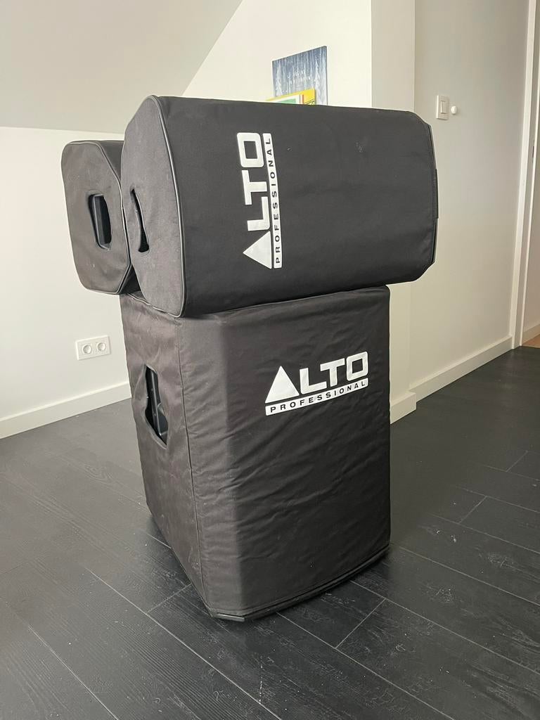 Alto pro 2x speaker TS312 1xsubwoofer TS218S, Ophalen, Zo goed als nieuw, 120 watt of meer, Overige merken