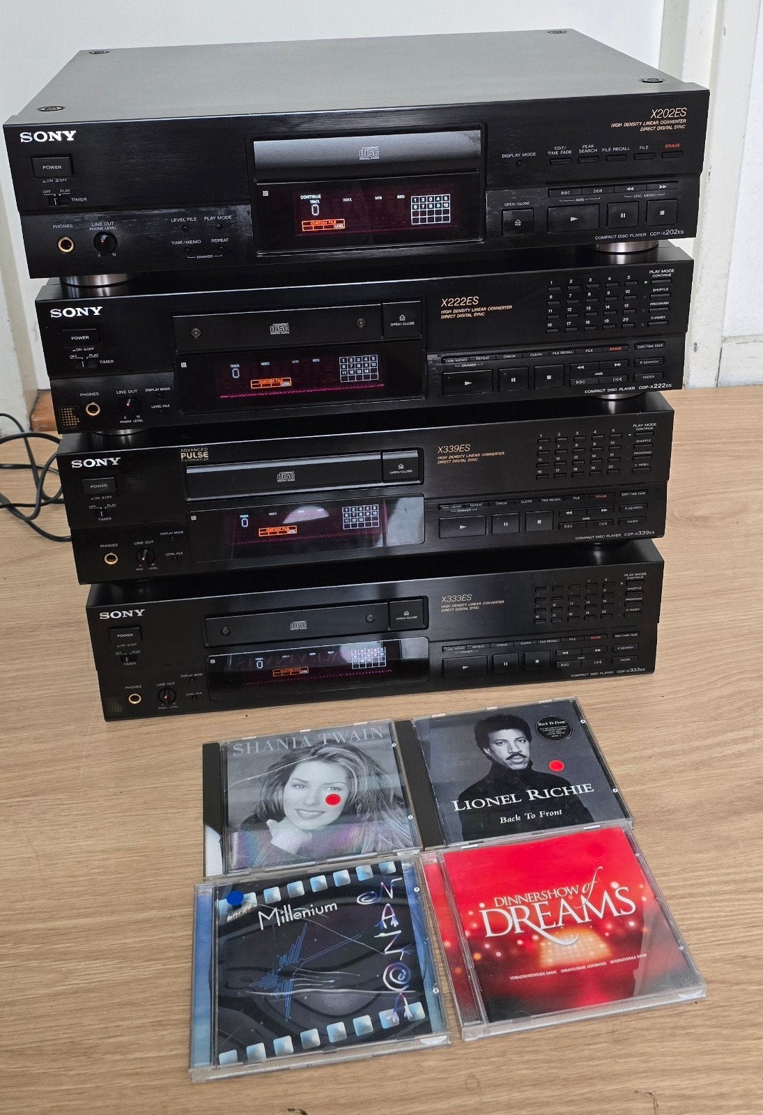 Sony ES CD-spelers (CDP-X202ES, X222ES, X339ES, X333ES)