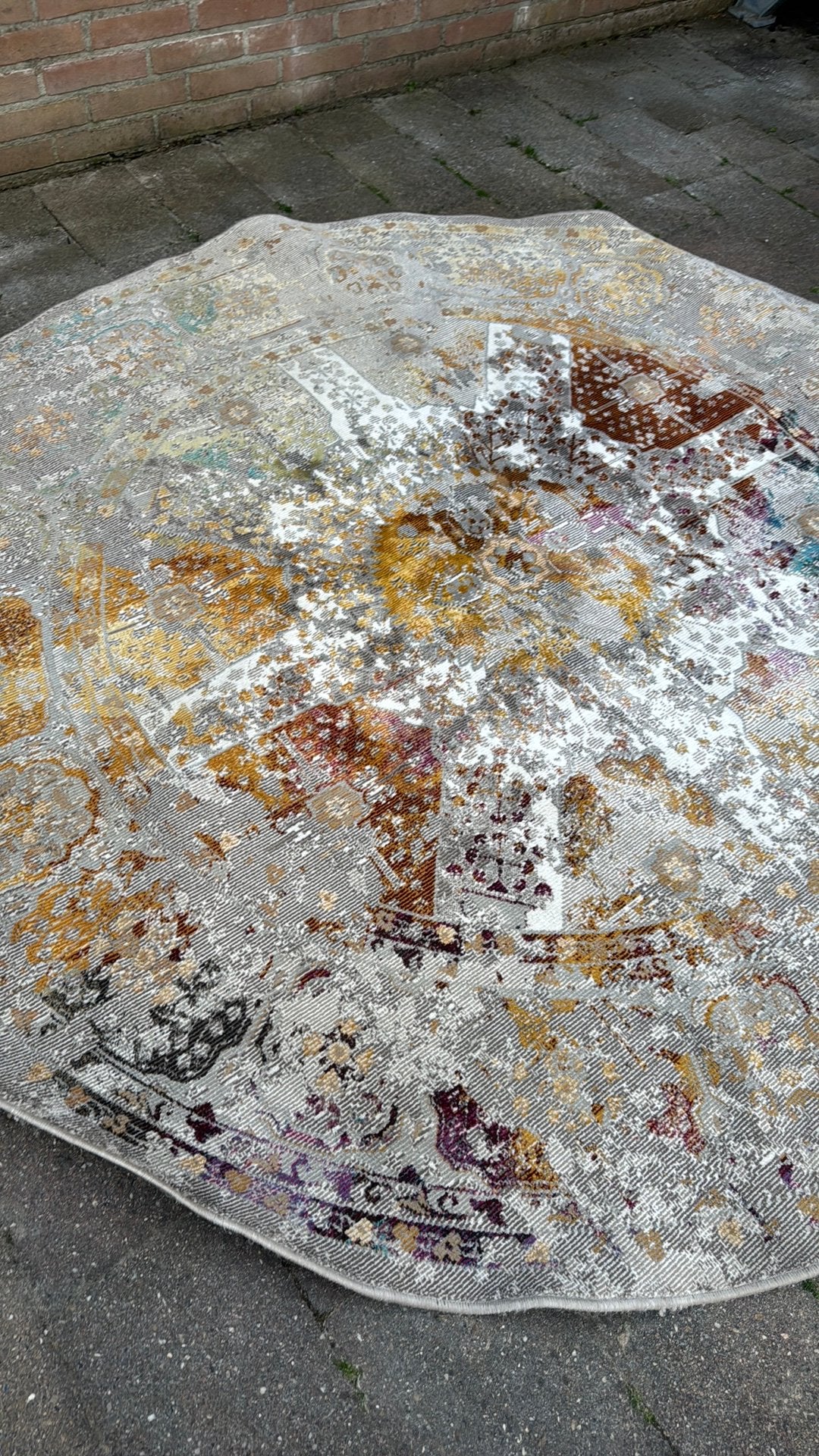 Ronde tapijt 200cm, Gebruikt, Overige kleuren, Rond, 200 cm of meer