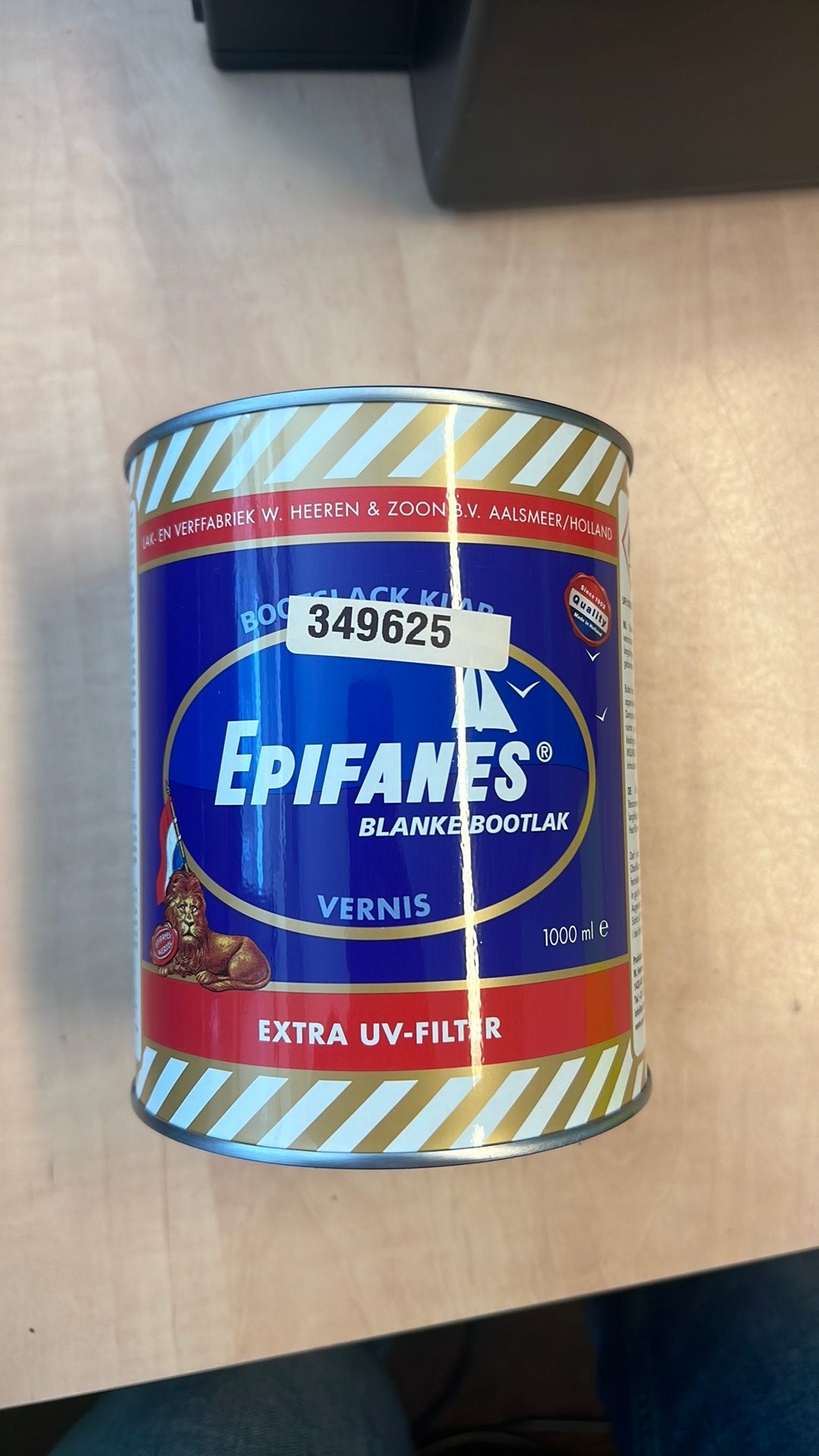 Epifanes bootlak 1L, Bruin, Nieuw, Ophalen of Verzenden, Lak