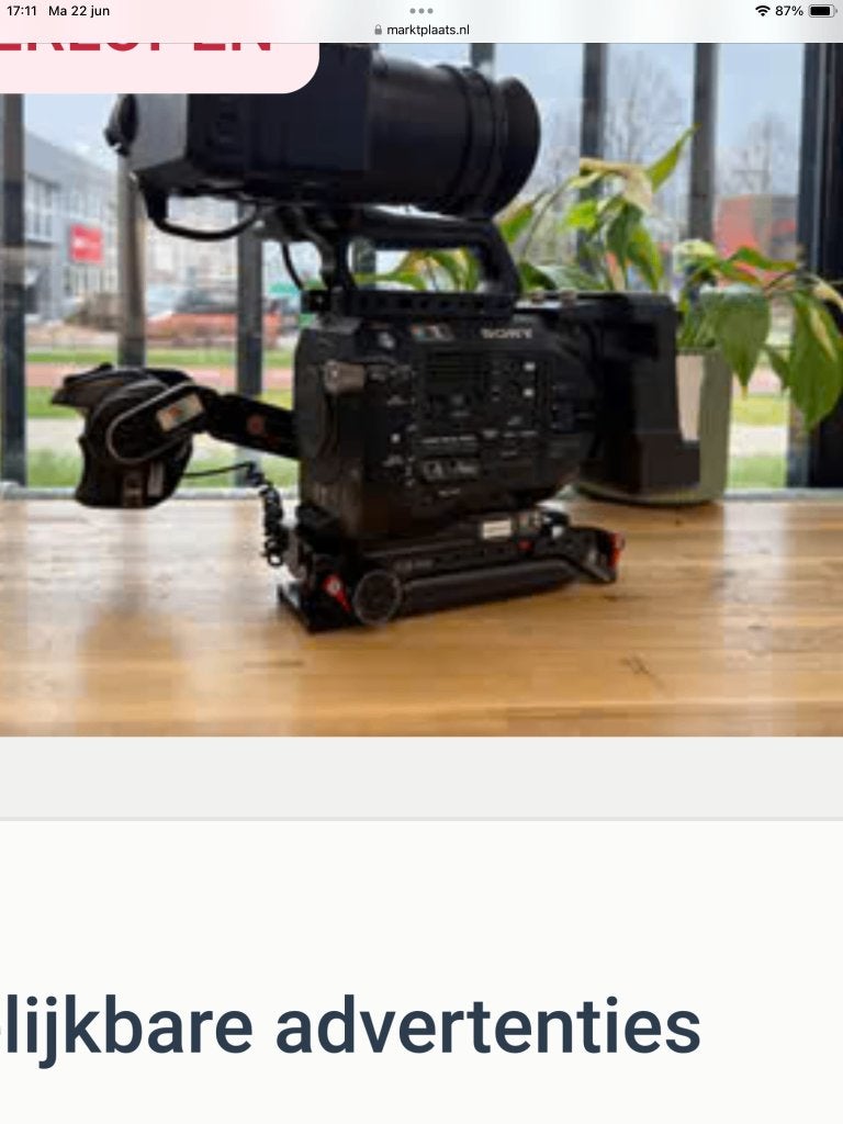Sony PXW-FS7 4K  Videocamera, Ophalen, Full HD, Gebruikt, .