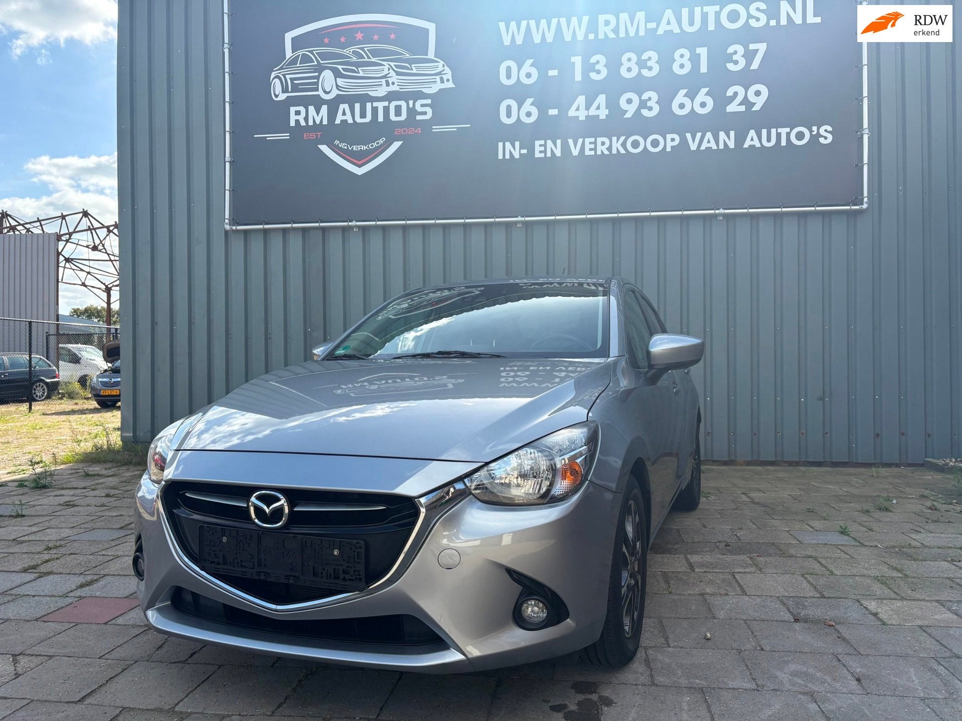 Mazda 2 Sports-line 1.5 Benzine, Auto's, Gebruikt, Zwart, 4 cilinders, Bedrijf