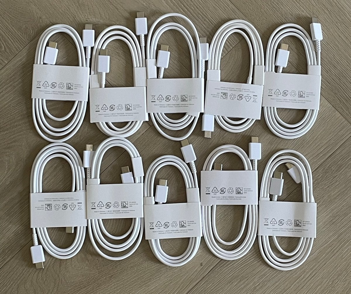 10x  Samsung USB-C naar USB-C kabel EP-DN980 (10 stuks), Ophalen of Verzenden, Nieuw, Snoer of kabel, Samsung