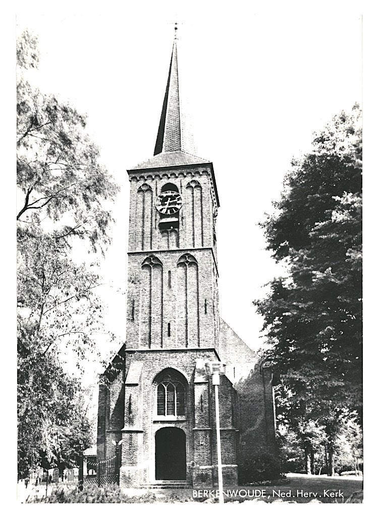 988304 Berkenwoude Ned H Kerk Nette oude kaart Onbeschreven