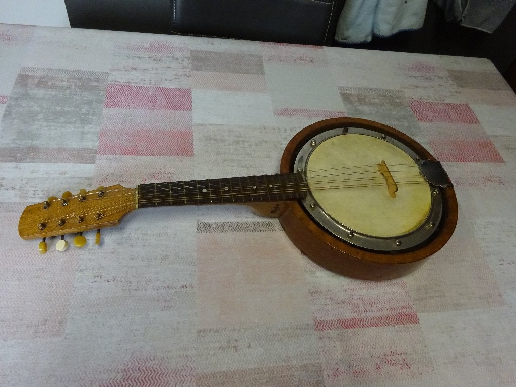 Vintage Banjo Mandoline - Uniek Snaarinstrument, Ophalen, Gebruikt, Overige typen