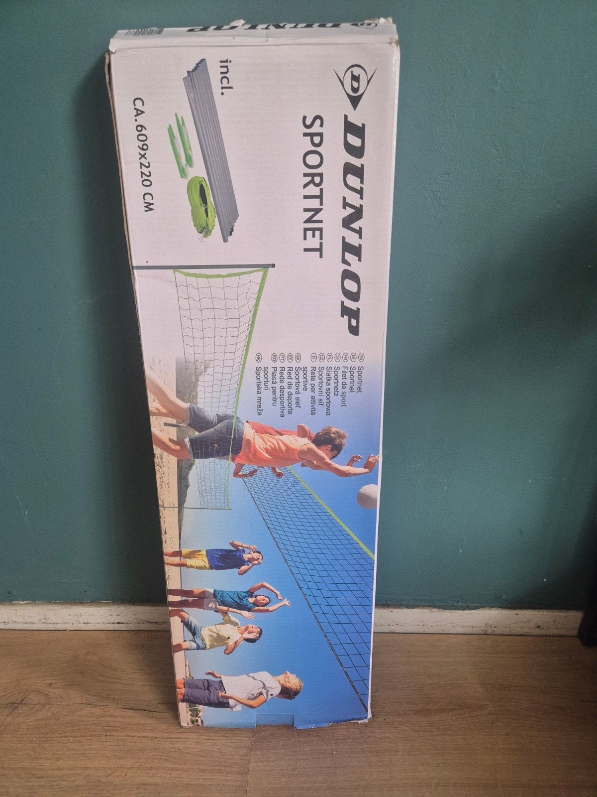 Dunlop Sportnet - Volleybal, Badminton, Tennis (609x220cm), Ophalen of Verzenden, Zo goed als nieuw, Overige typen