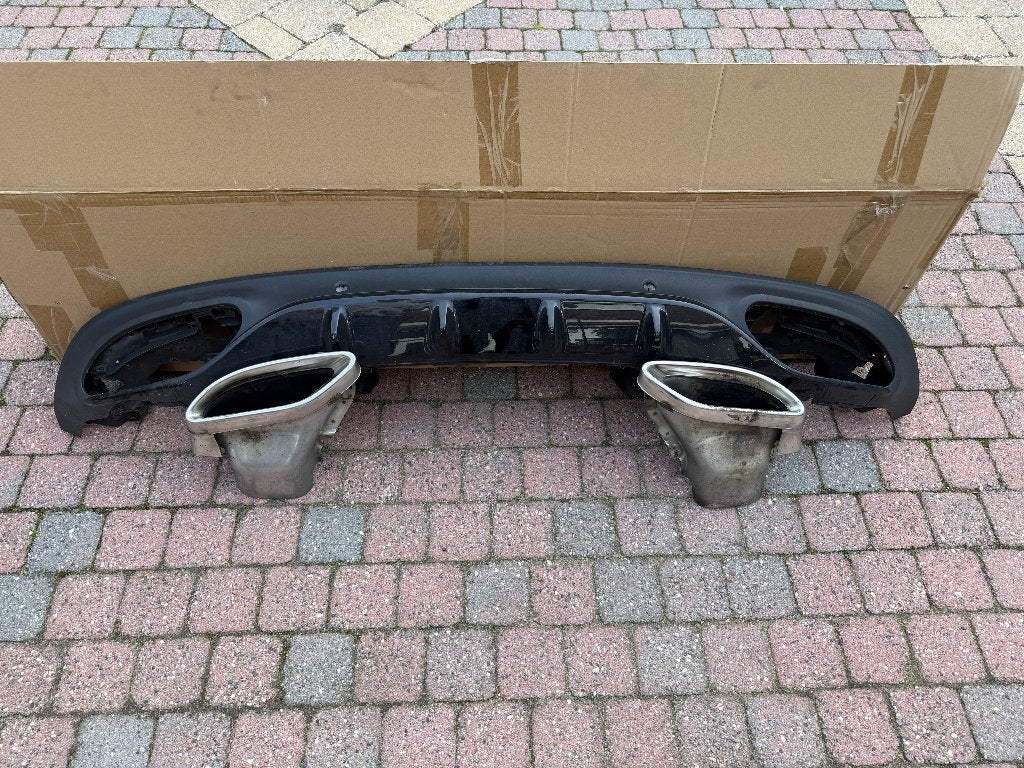 MERCEDES W205 C300 AMG LINE BUMPERDEEL MET UITLAATSTUKKEN, Auto-onderdelen, Ophalen of Verzenden, Gebruikt, Mercedes-Benz