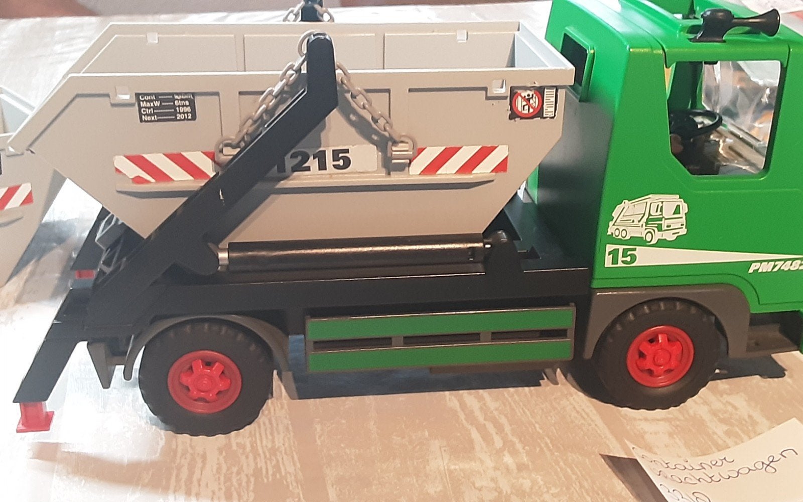 3318 containerwagen met 2 containers, Ophalen of Verzenden, Zo goed als nieuw, Complete set