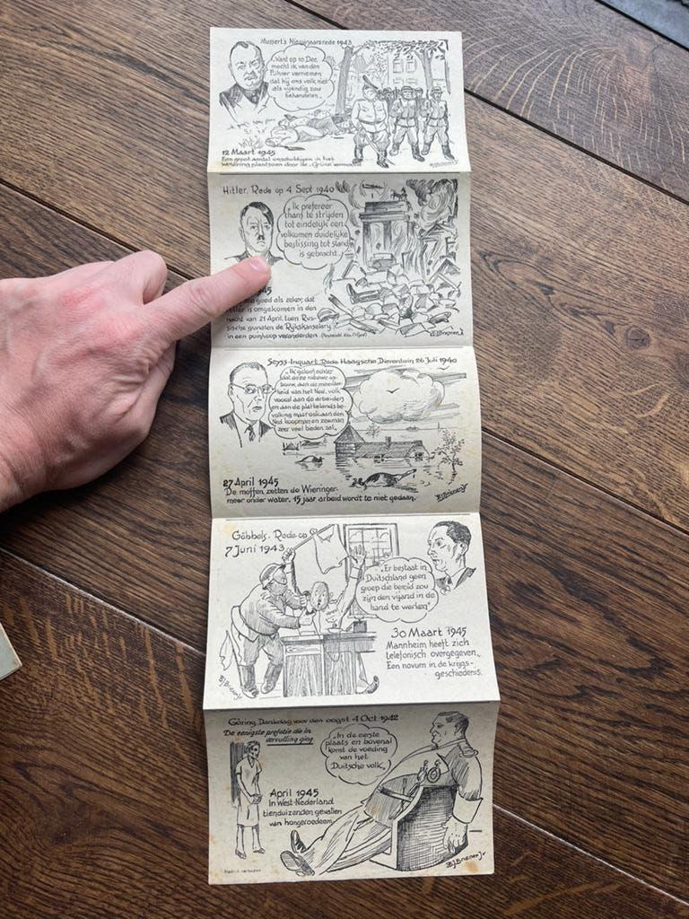 Nederlandse Spotprenten '45 bevrijding Brienen jr bevrijding, Verzenden, Overige soorten, Nederland, Boek of Tijdschrift