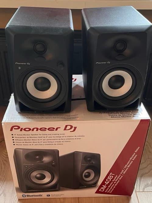 Pioneer DM-40BT actieve monitorspeakers met Bluetooth, Overige merken, Ophalen of Verzenden, Zo goed als nieuw, 60 tot 120 watt