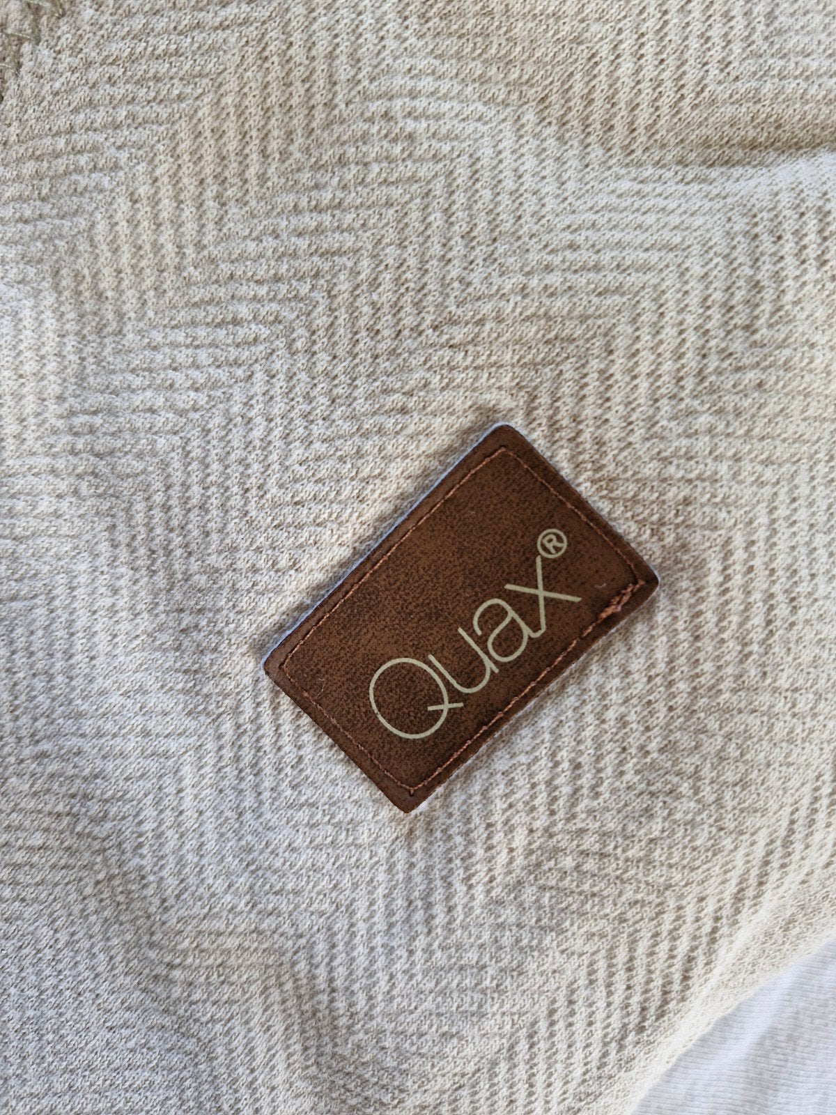 Quax Boxkleed Beige Tricot 93 x 73 cm, Ophalen of Verzenden, Gebruikt, Rechthoekig, Boxkleed