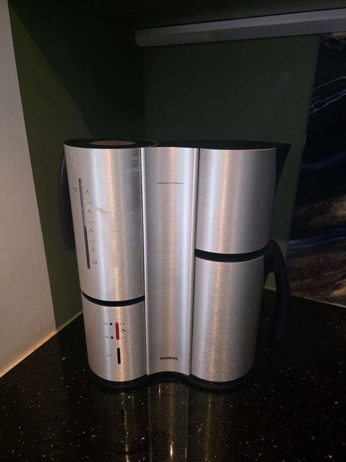 Siemens koffiezetapparaat - Design by F.A. Porsche, Witgoed en Apparatuur, 4 tot 10 kopjes, Ophalen of Verzenden, Koffiemachine
