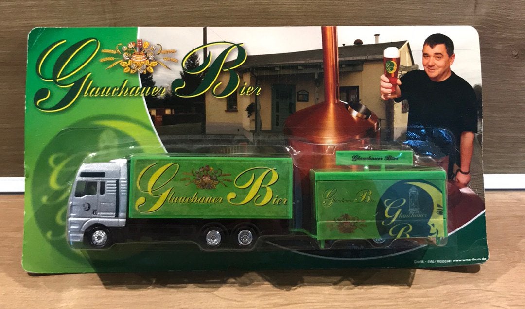 Miniatuur vrachtwagen Glauchauer bier, Verzamelen, Ophalen of Verzenden, Gebruikt, Overige merken