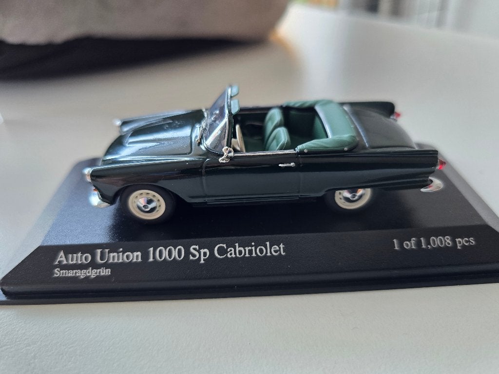 Auto Union 1000SP cabriolet 1/43, Ophalen of Verzenden, Gebruikt, Auto, MiniChamps