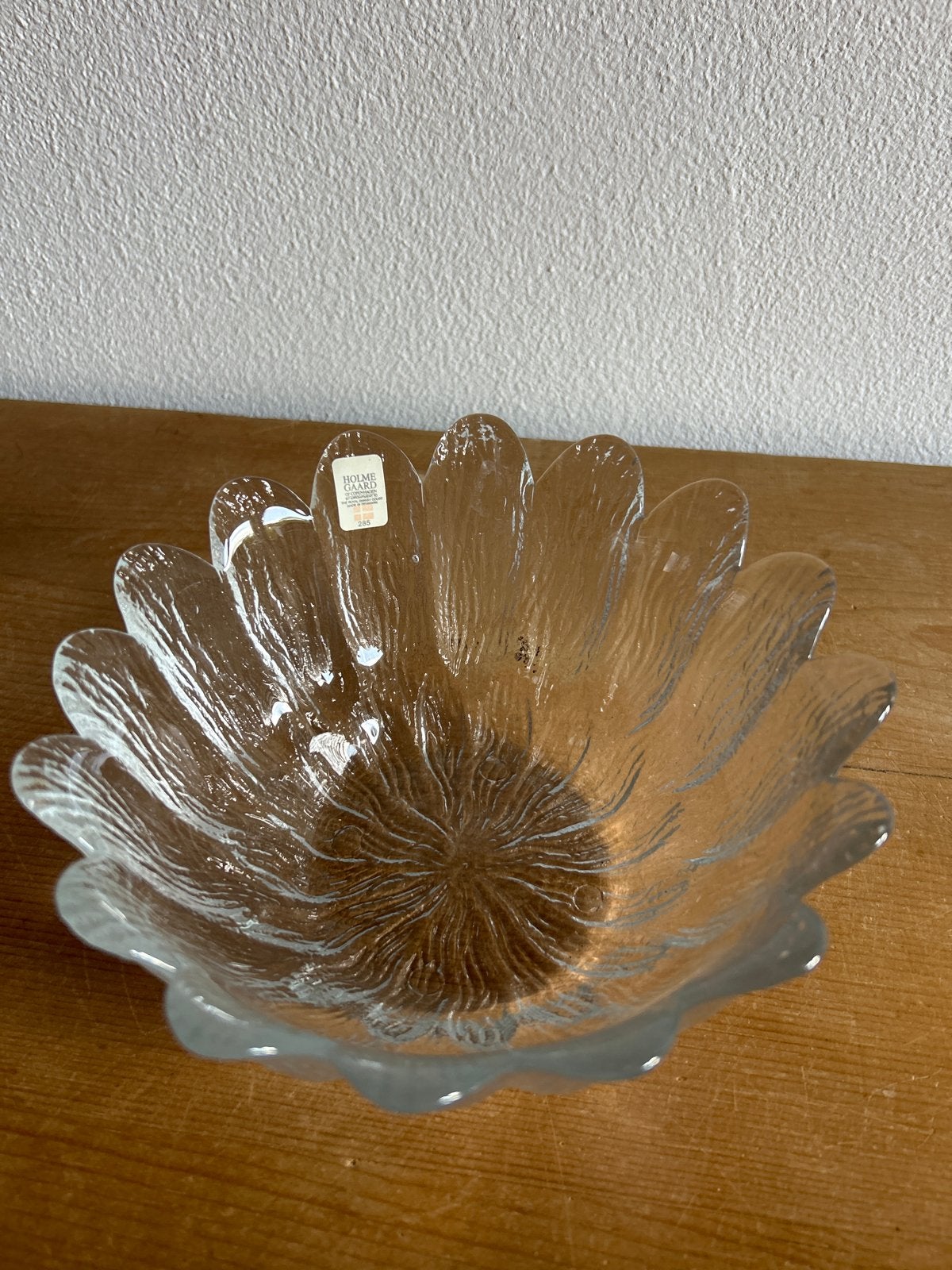 Holmegaard Kristal Glazen Bloemschaal - Denemarken, Antiek en Kunst, Ophalen of Verzenden