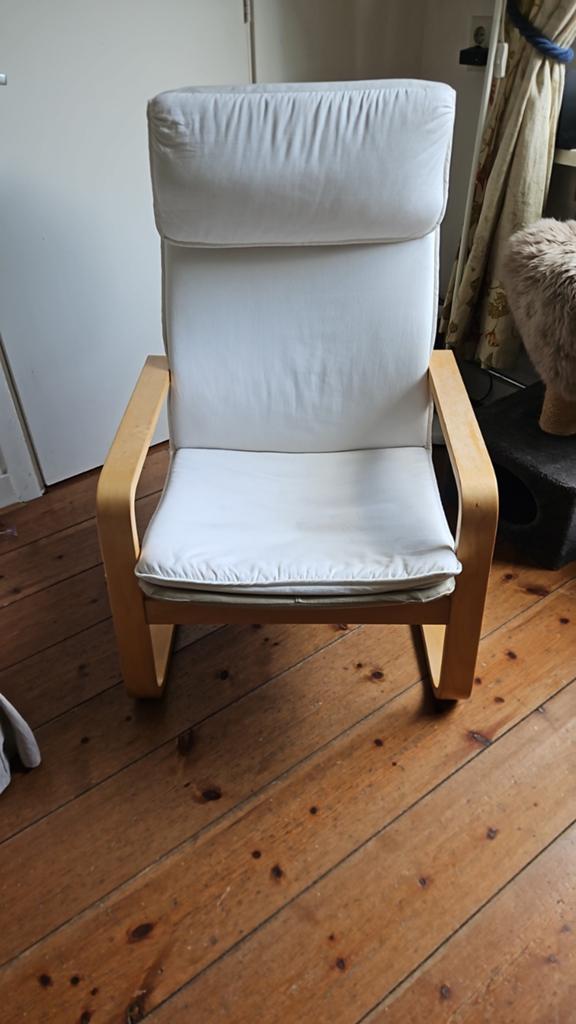 IKEA Pello fauteuil in perfecte staat, Huis en Inrichting, Fauteuils, Ophalen, 75 tot 100 cm, Zo goed als nieuw, Stof