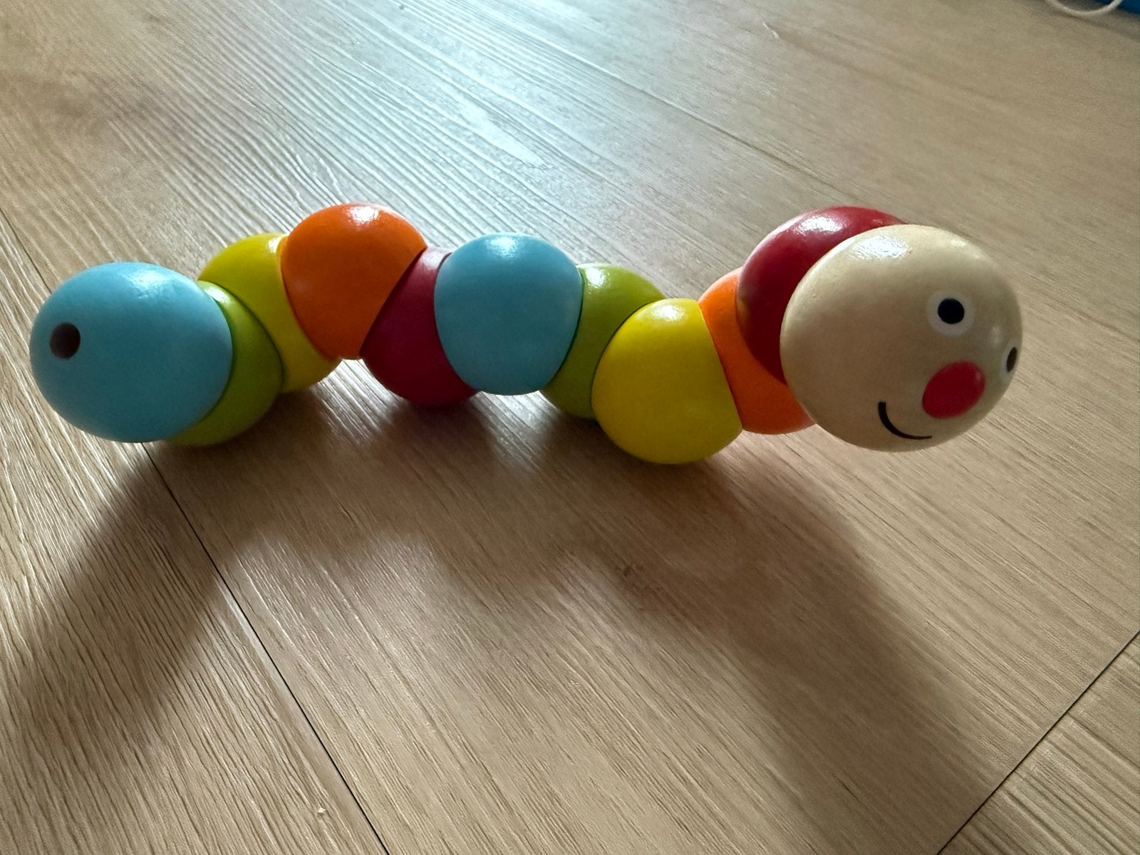Houten speelgoed: Rups, kralen, bowling & tekentablet, Ophalen, Gebruikt, Jongen of Meisje
