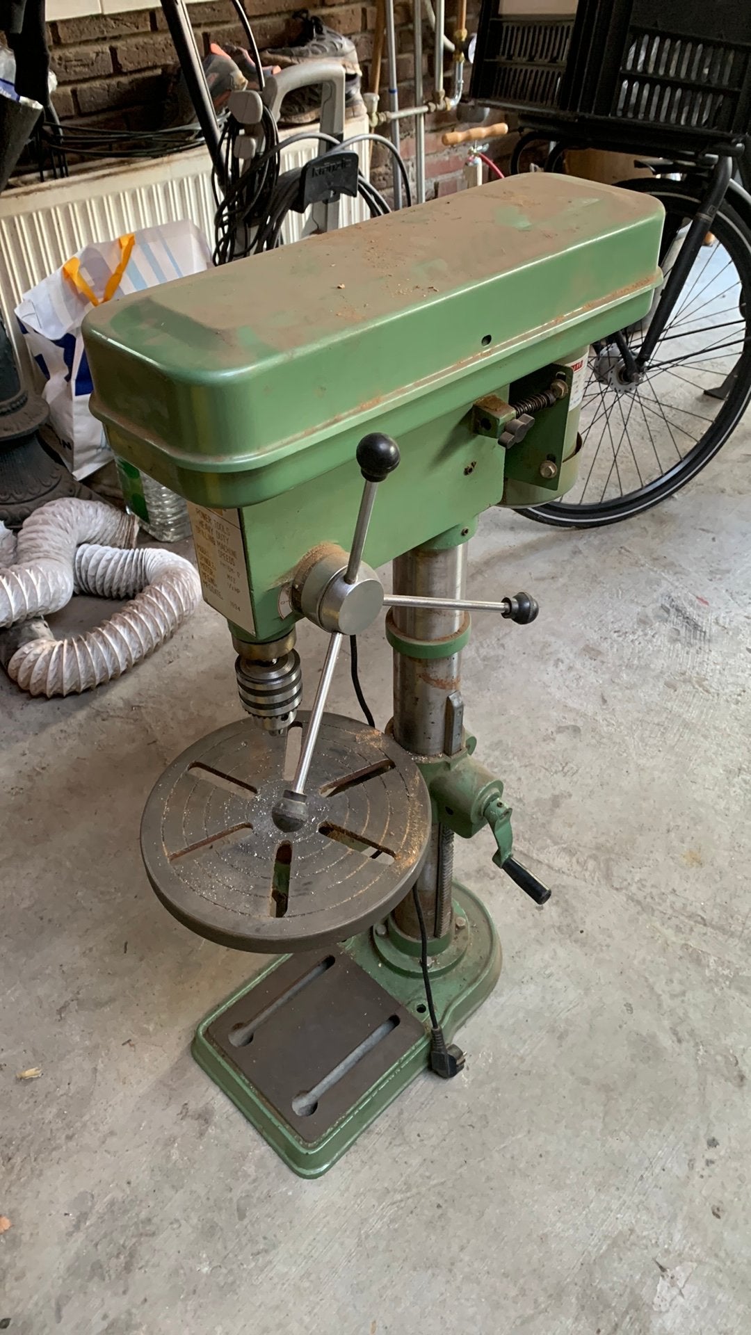 Gereedschap, Ophalen, Gebruikt, Kolomboormachine, Variabele snelheid