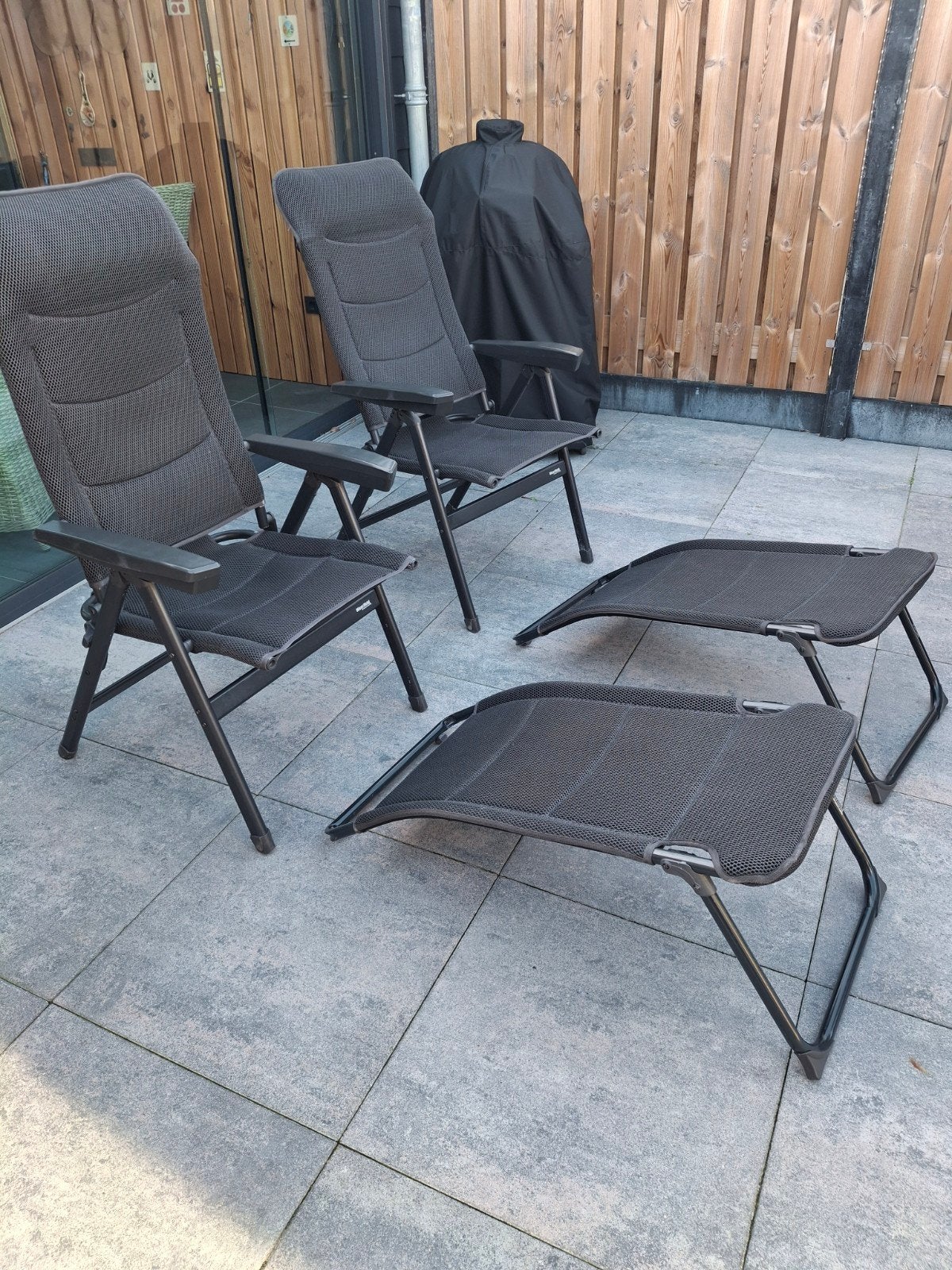 camping stoelen en tafel, Ophalen, Gebruikt
