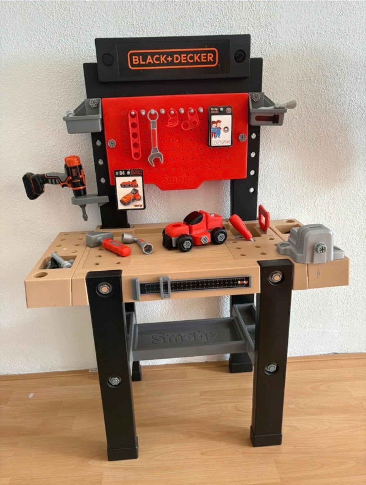 Black+Decker Smoby Werkbank voor Kinderen, Ophalen of Verzenden, Zo goed als nieuw, Jongen of Meisje