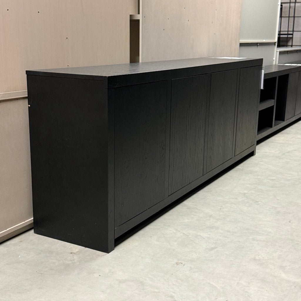 dressoir eiken zwart fineer **showroom model**, Ophalen, Gebruikt, Eikenhout, Hotel chique