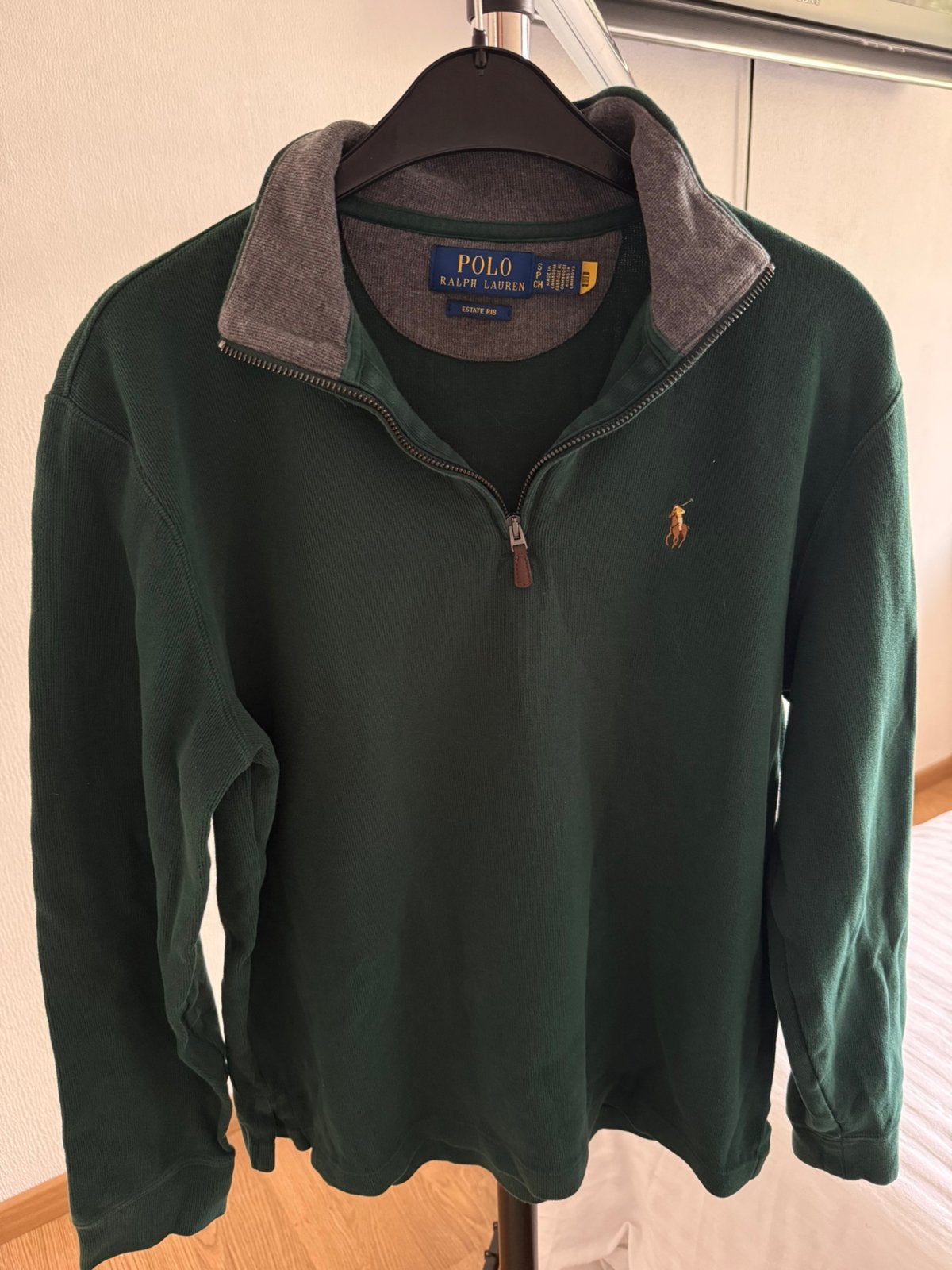 Ralph Lauren zipper estate rib maat S, Ophalen of Verzenden, Zo goed als nieuw, Maat 46 (S) of kleiner, Groen