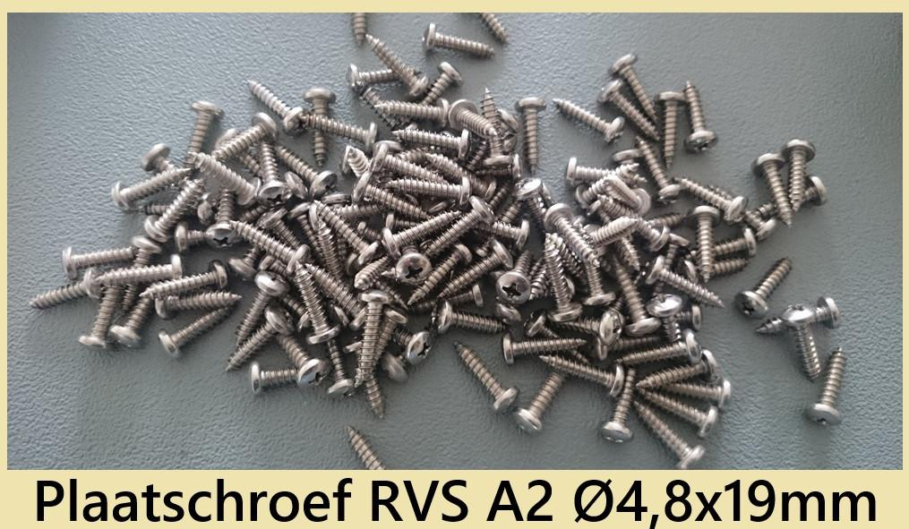 Nieuwe RVS Zelftappers & (Torx) plaatschroeven. Vanaf € 0,03, Schroeven, Nieuw, Ophalen of Verzenden, Minder dan 50 mm