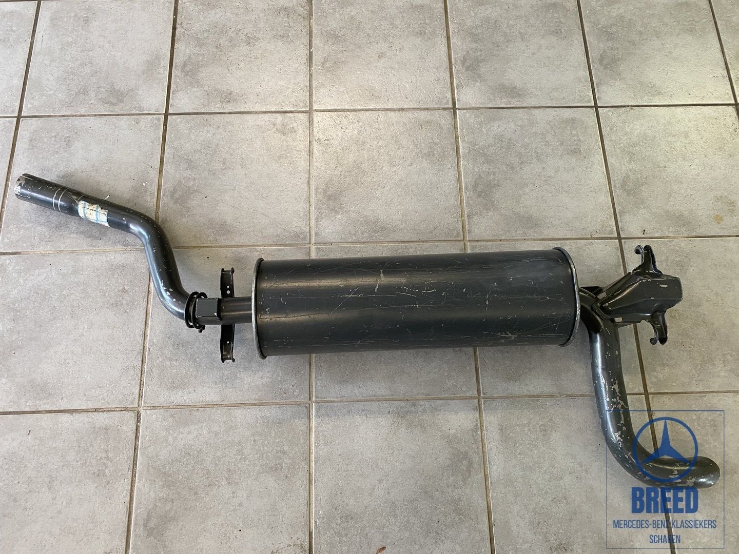 NOS einddemper voor Mercedes-Benz W123 S123 230T, Auto-onderdelen, Uitlaatsystemen, Ophalen, -, Nieuw, -