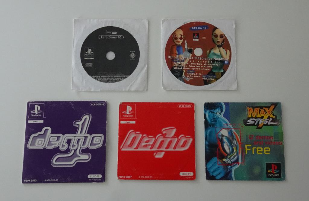 5 PlayStation Demo's voor Sony PlayStation 1, Spelcomputers en Games, Games | Sony PlayStation 1, Ophalen, Overige genres, 1 speler