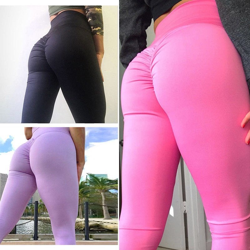 Billen push up yoga broek (legging dames vrouwen fitness), Maat 38/40 (M), Overige kleuren, Verzenden, Nieuw