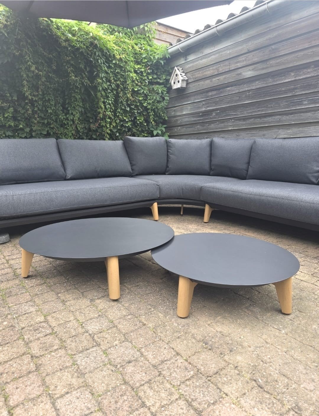 Bellagio Esenta Lounge Tuintafel Set (2 stuks), Tuin en Terras, Ophalen, Nieuw, Rond, Aluminium