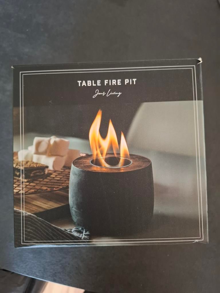 Jens living table fire pit, tafelvuur voor binnen en buiten, Ophalen, Nieuw, Vuurton