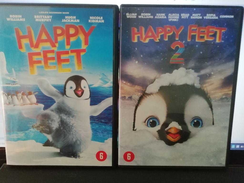 happy feet  ( set delen 1 en 2 ), Cd's en Dvd's, Dvd's | Tekenfilms en Animatie, Alle leeftijden, Ophalen of Verzenden, Zo goed als nieuw