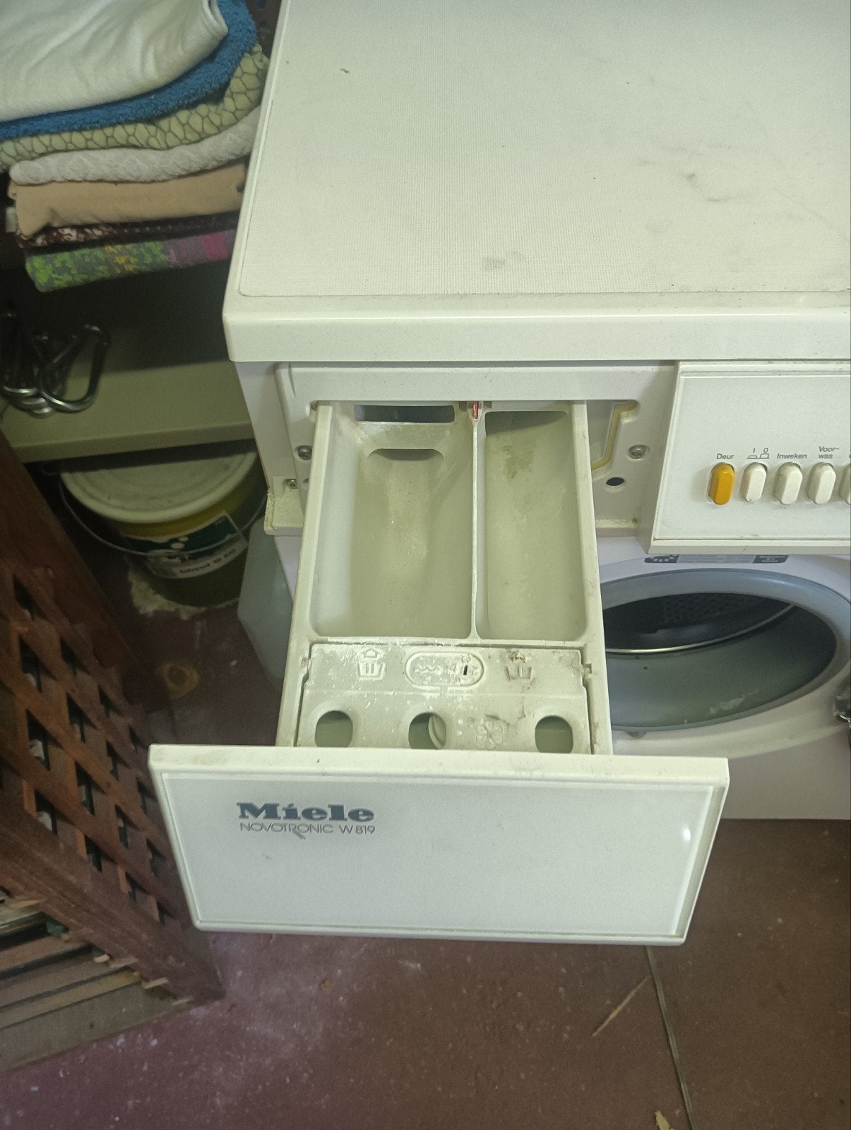 Miele Novotronic W819 Wasmachine - Gebruikt, Ophalen, Gebruikt, Voorlader, Wolwasprogramma