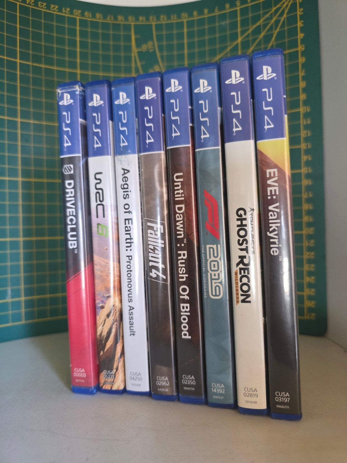PS4 Games Bundel: DRIVECLUB, WRC 6, Fallout 4, F1 2019 en me, Spelcomputers en Games, Games | Sony PlayStation 4, Online, Gebruikt