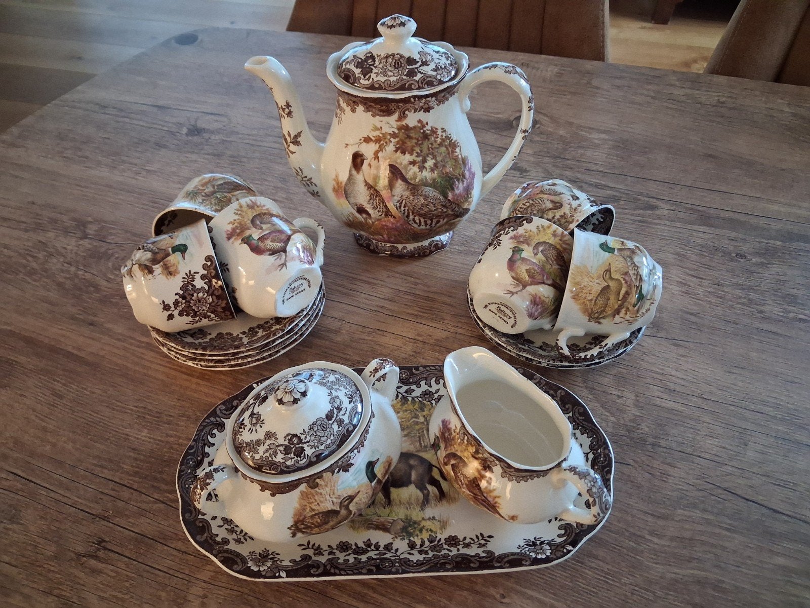The Royal Worcester Palissy game oud Engels jachtservies, Ophalen of Verzenden, Zo goed als nieuw, Overige stijlen, Aardewerk