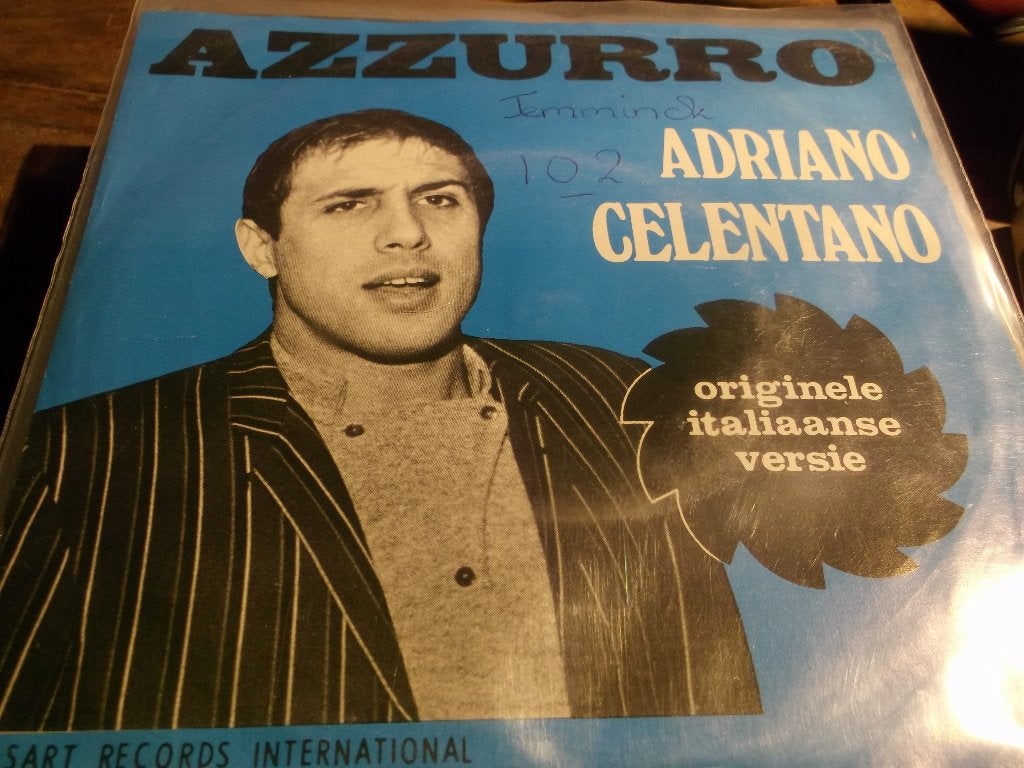 adriano celentano Azzurro 29, Cd's en Dvd's, Ophalen of Verzenden, Gebruikt, 7 inch, Nederlandstalig