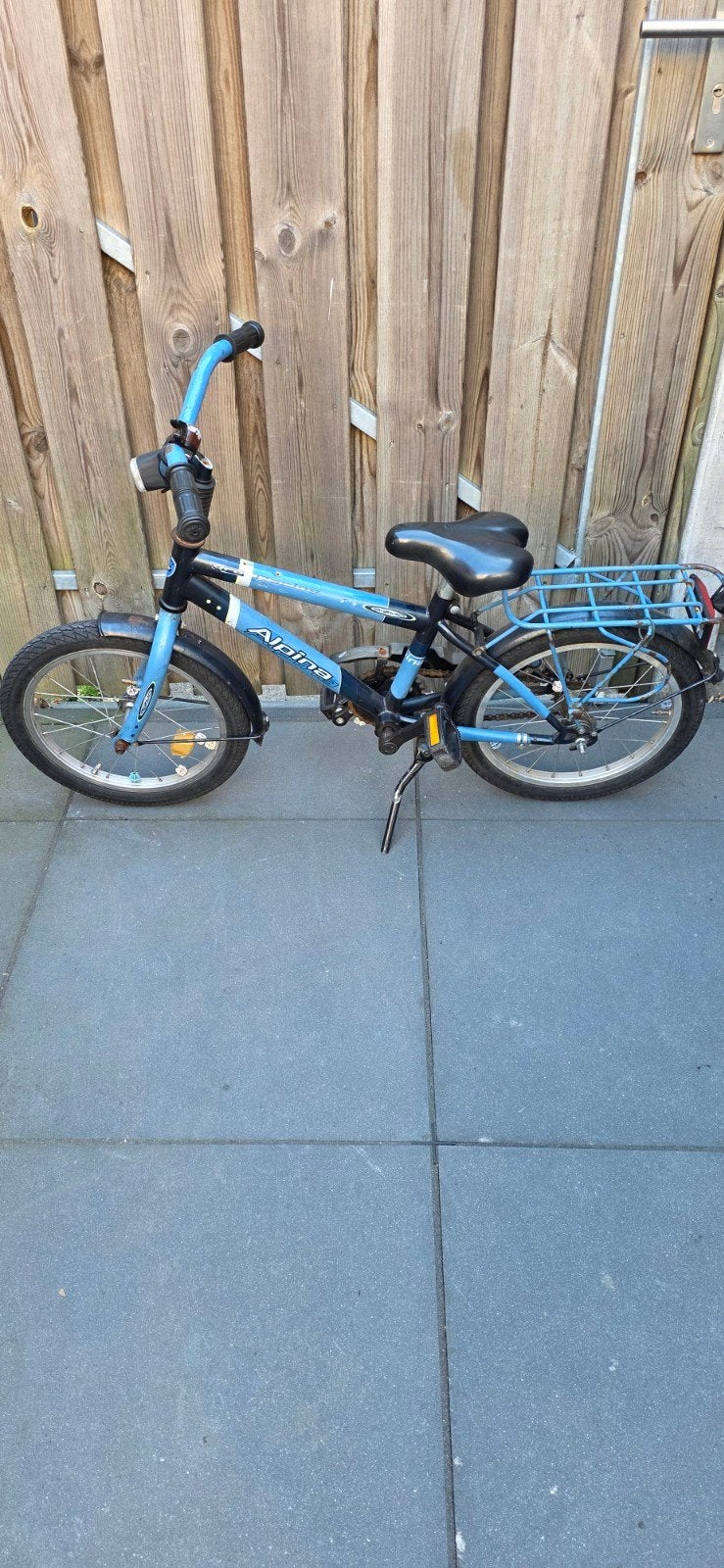 Alpina kinderfiets 16 inch - Blauw, Ophalen, Terugtraprem, Alpina, 16 tot 20 inch